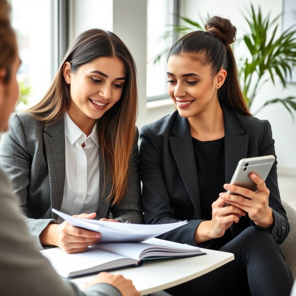 Aprendiz tomando notas durante una sesión de mentoría promovida Aprendiz tomando notas durante una sesión de mentoría promovida