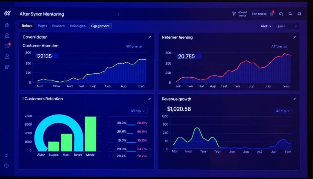 Dashboard con KPIs para medir el impacto de las mentorías en un negocio online Dashboard con KPIs para medir el impacto de las mentorías en un negocio online
