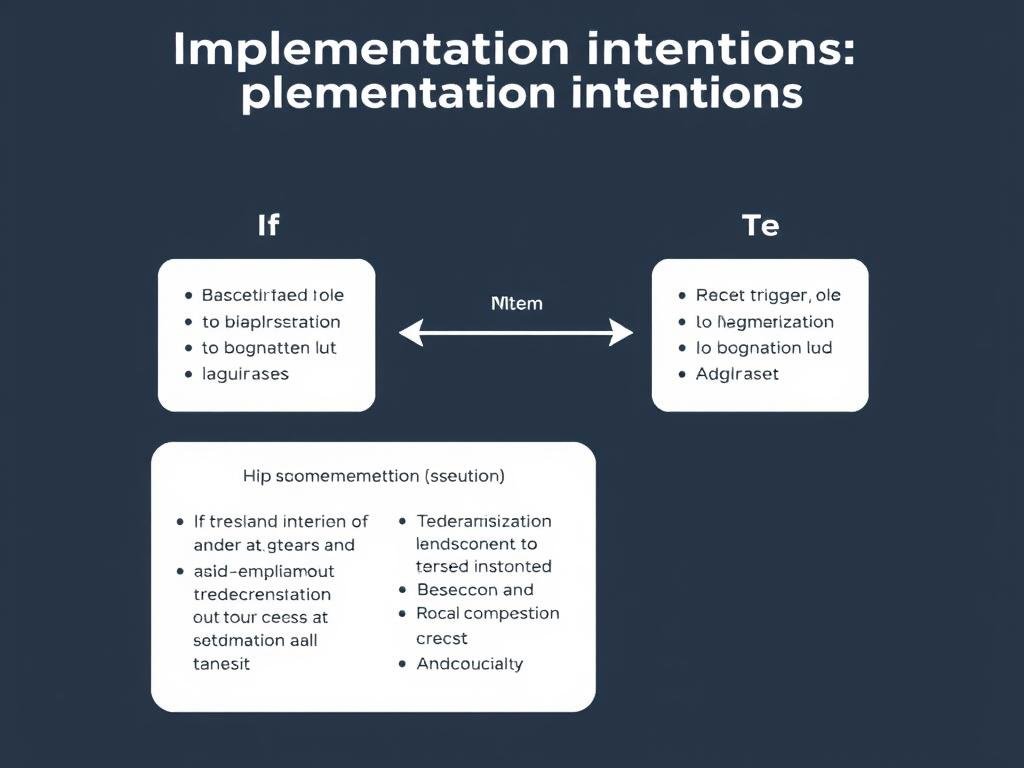 Diagrama de implementación de intenciones con formato 'Si-Entonces' para conseguir objetivos en poco tiempo Diagrama de implementación de intenciones con formato 'Si-Entonces' para conseguir objetivos en poco tiempo