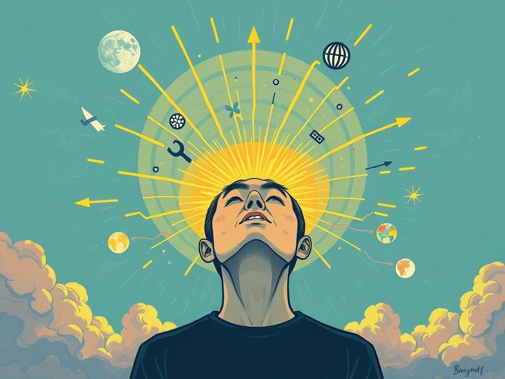 Persona enfrentando sus miedos con técnicas de desarrollo personal Persona enfrentando sus miedos con técnicas de desarrollo personal