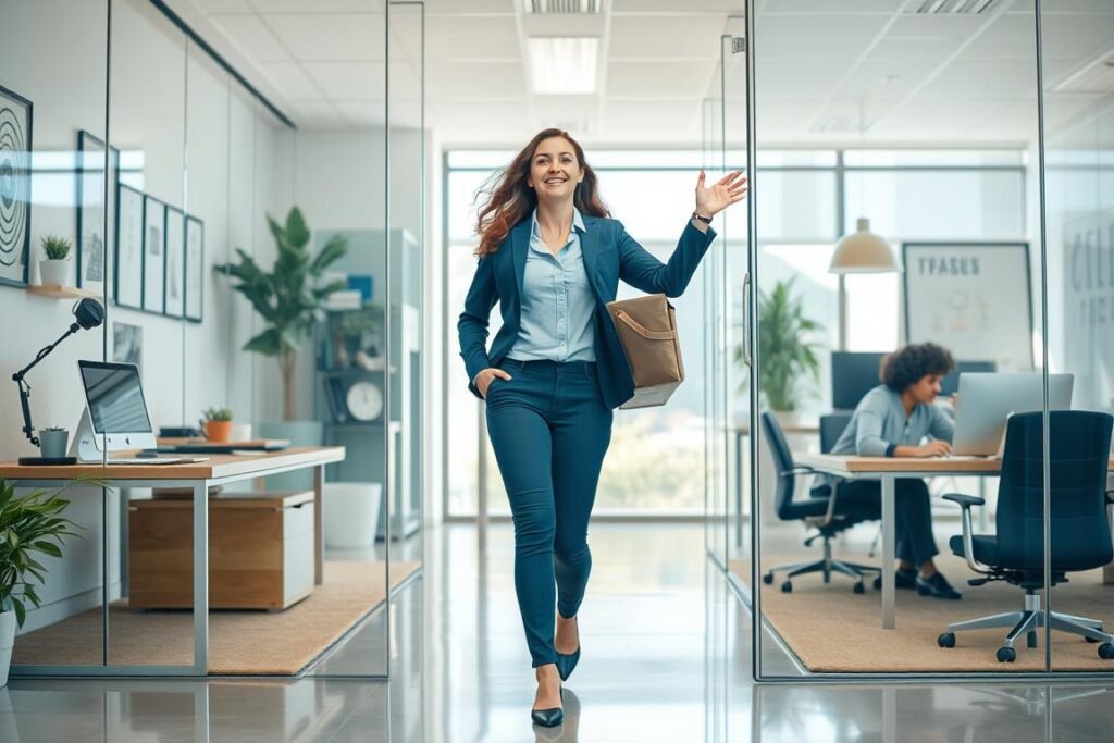 Profesional adaptándose a cambios en su carrera hacia el éxito Profesional adaptándose a cambios en su carrera hacia el éxito