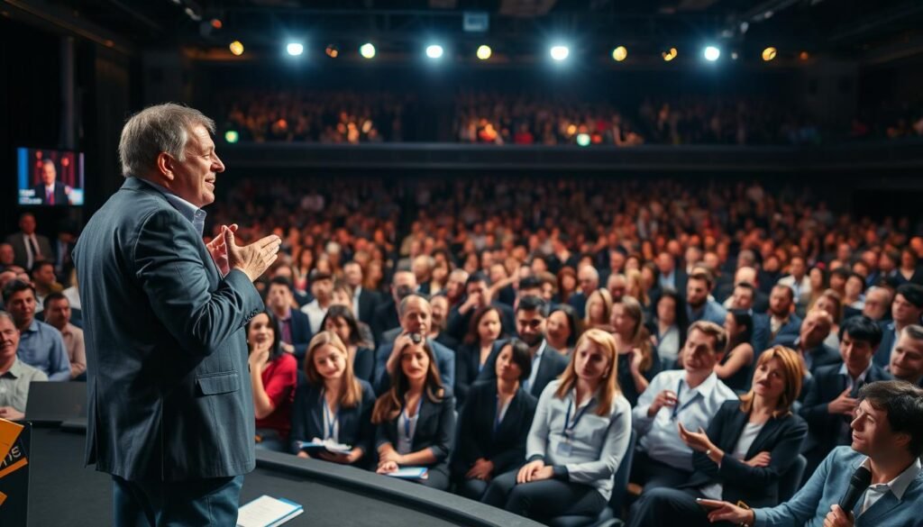 Tony Robbins mentorando a empresarios Tony Robbins mentorando a empresarios